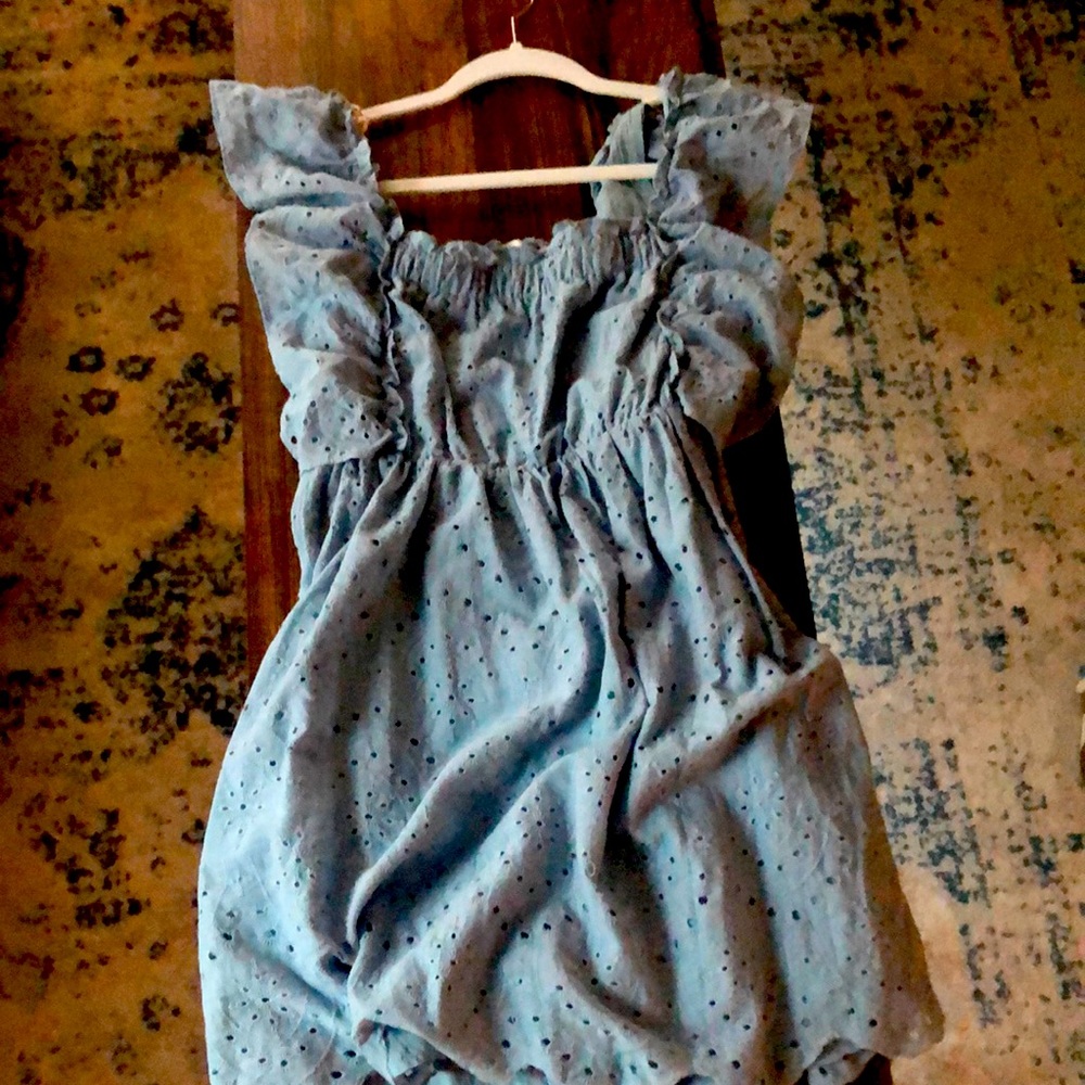 Love Harmony Porcelain Blue Romper Dress size Medium